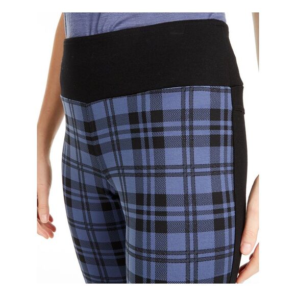 INC Womens Blue Plaid Skinny Pants 0 - Picture 3 of 4